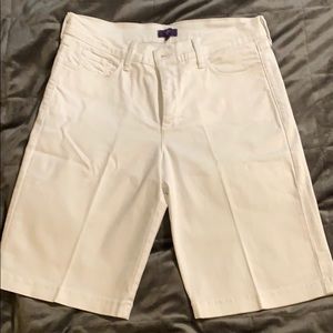 EUC NYD WHITE DENIM BERMUDAS